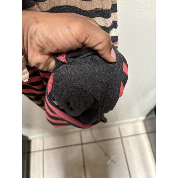 Bailey 44 Anthropologie Striped Knit Column Dress S Midi Tiered Scoop Bodycon - Picture 4 of 9